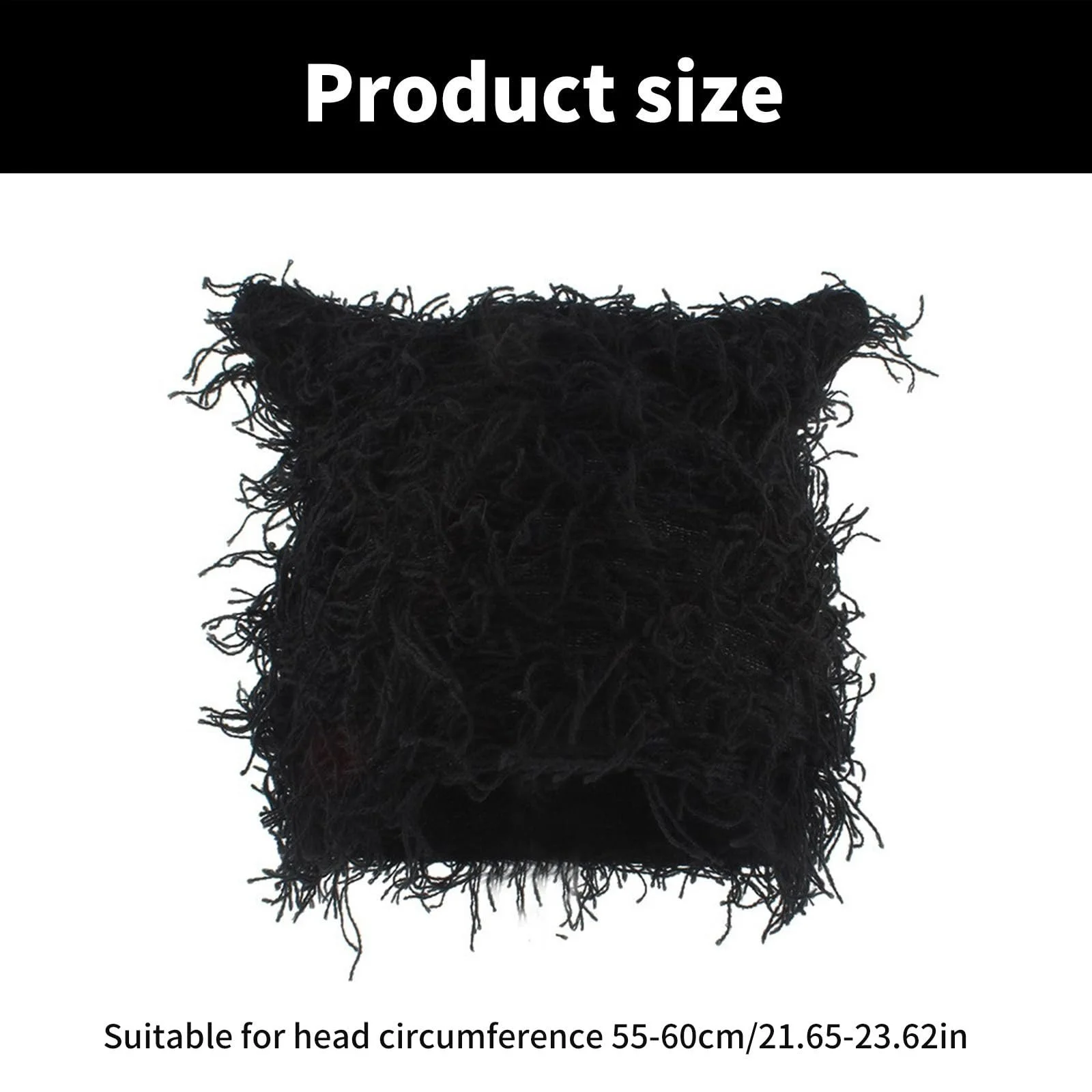 Шапка-біні Limtula з котячими вушками, в'язана, фото №4 Шапка-біні Limtula з котячими вушками, в'язана, фото №4