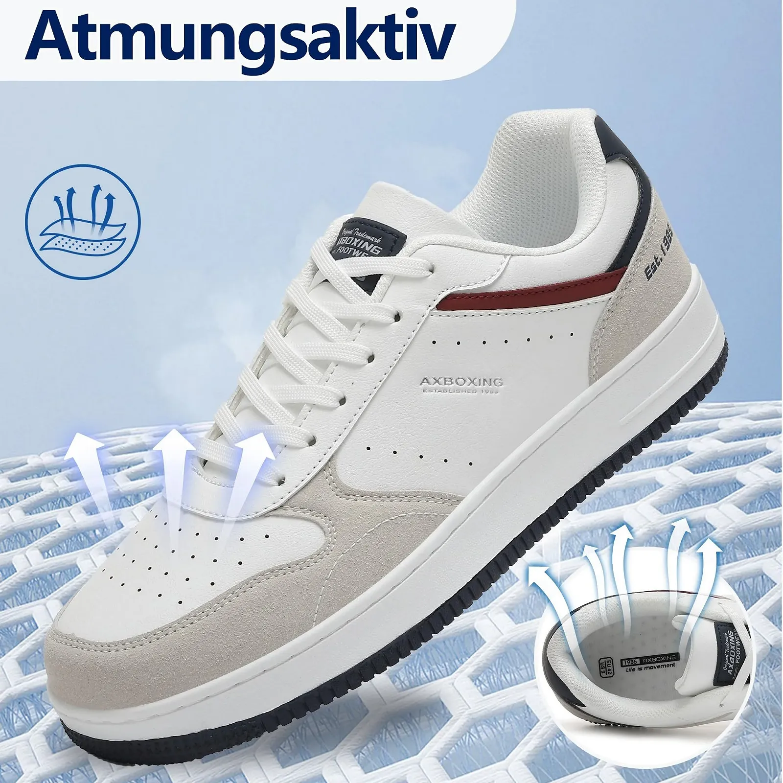 Кроссовки AX BOXING Модные мужские Мужская обувь Повседневная обувь Обувь для ходьбы Дышащие кроссовки Легкие кроссовки Размер 41-46 EU, фото №3 Кроссовки AX BOXING Модные мужские Мужская обувь Повседневная обувь Обувь для ходьбы Дышащие кроссовки Легкие кроссовки Размер 41-46 EU, фото №3