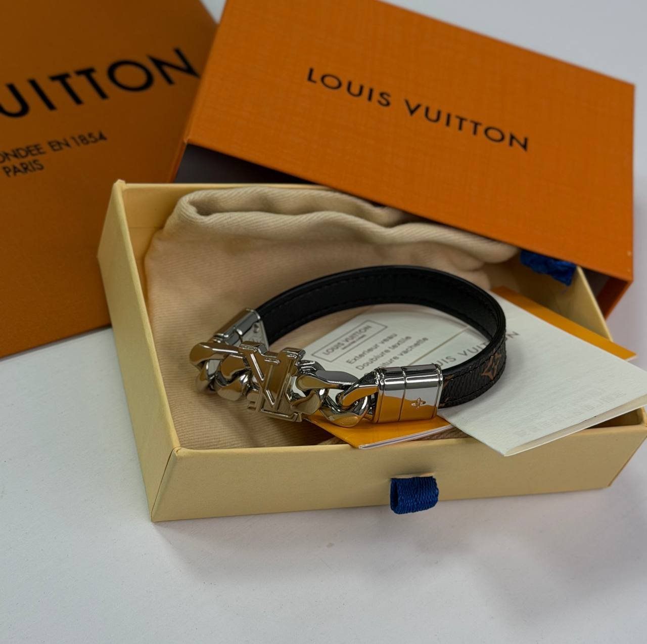 Мужской браслет Louis Vuitton Monogram Brown, фото №1