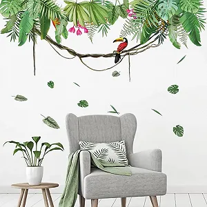 Наклейка для стін Runtoo Palm Leaves Green Jungle synthetic.ua - Фото 1