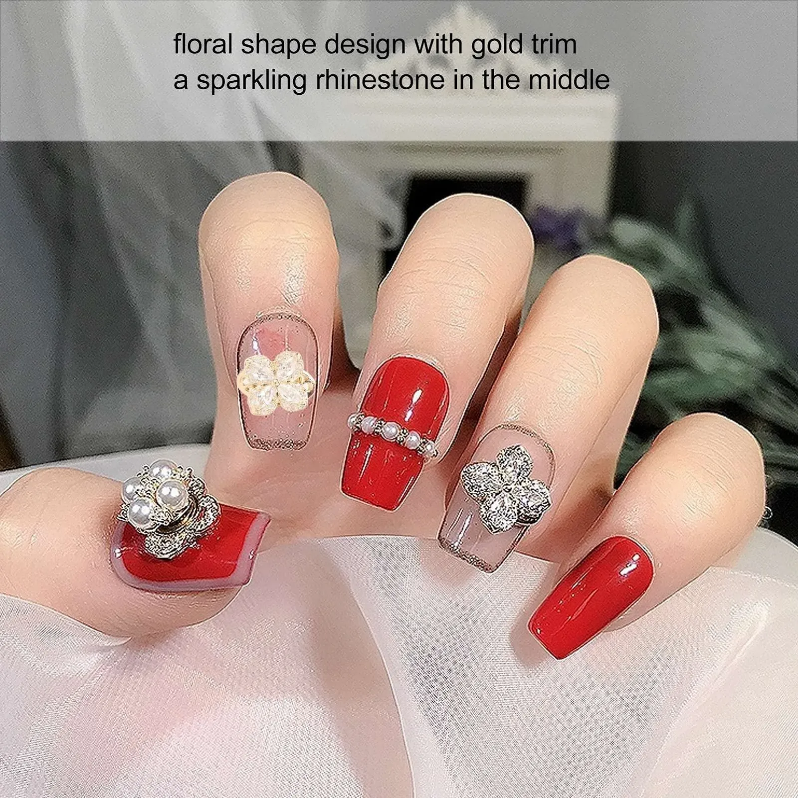 Квітковий Страз для Нігтів, фото №3