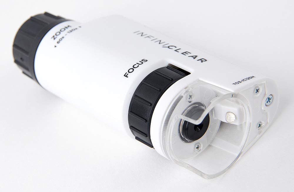 Мікроскоп електронний Cokin Electron Microscope to3-ic120 60x - 120x з LED підсвічуванням портативний, білий, фото №4