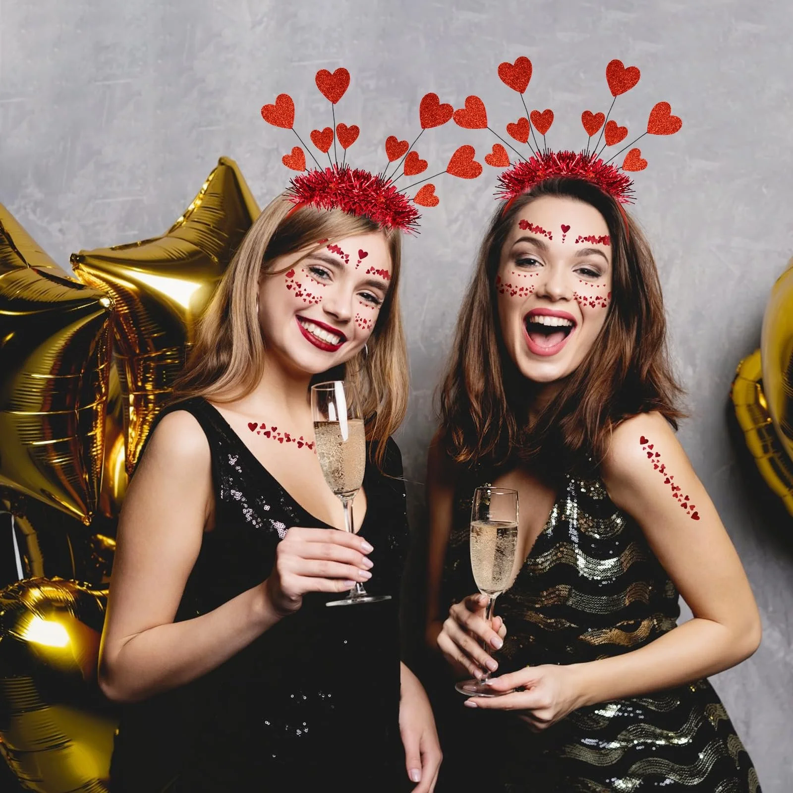 Обруч Сердце Красный Набор из 2, фото №6