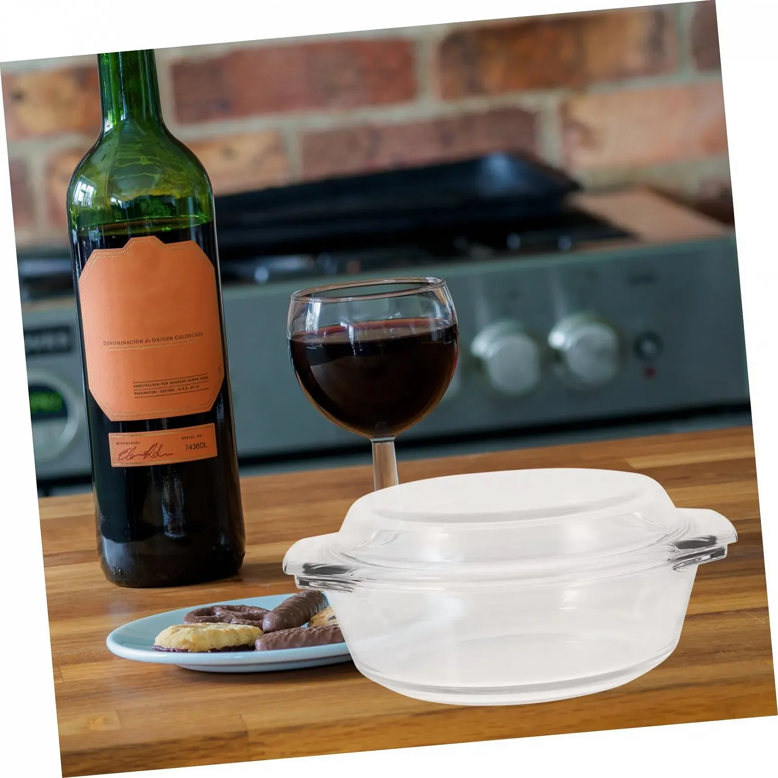 Кастрюля Gadpiparty Стеклянная с крышкой Круглая Термостойкая Прозрачная, фото №6 Кастрюля Gadpiparty Стеклянная с крышкой Круглая Термостойкая Прозрачная, фото №6