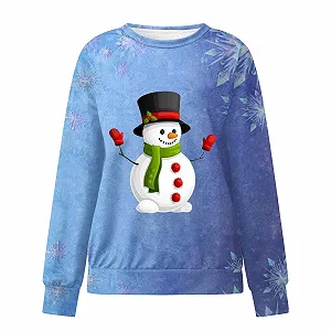 Женский Свитшот с круглым вырезом Длинный рукав - Фото 1