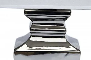 Настільна лампа DRULINE керамічна срібляста 1 x E27 36 x 53 x 22 см synthetic.ua - Фото 1