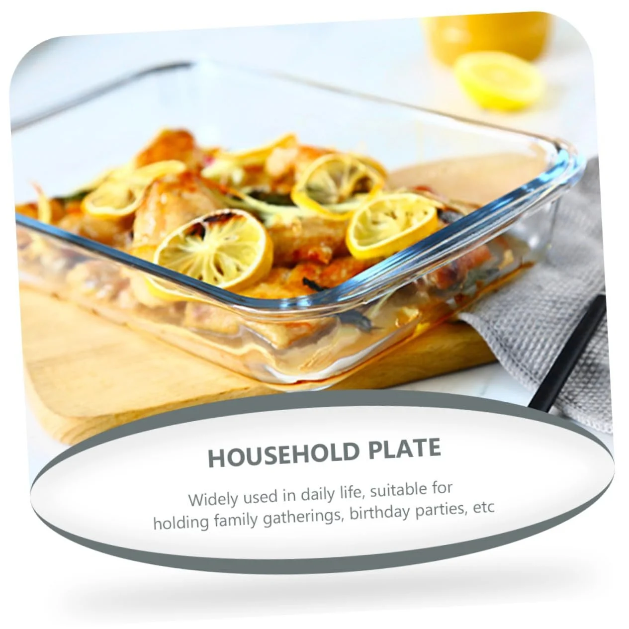 Форма для запікання VALICLUD прямокутна скляна термостійка, фото №5