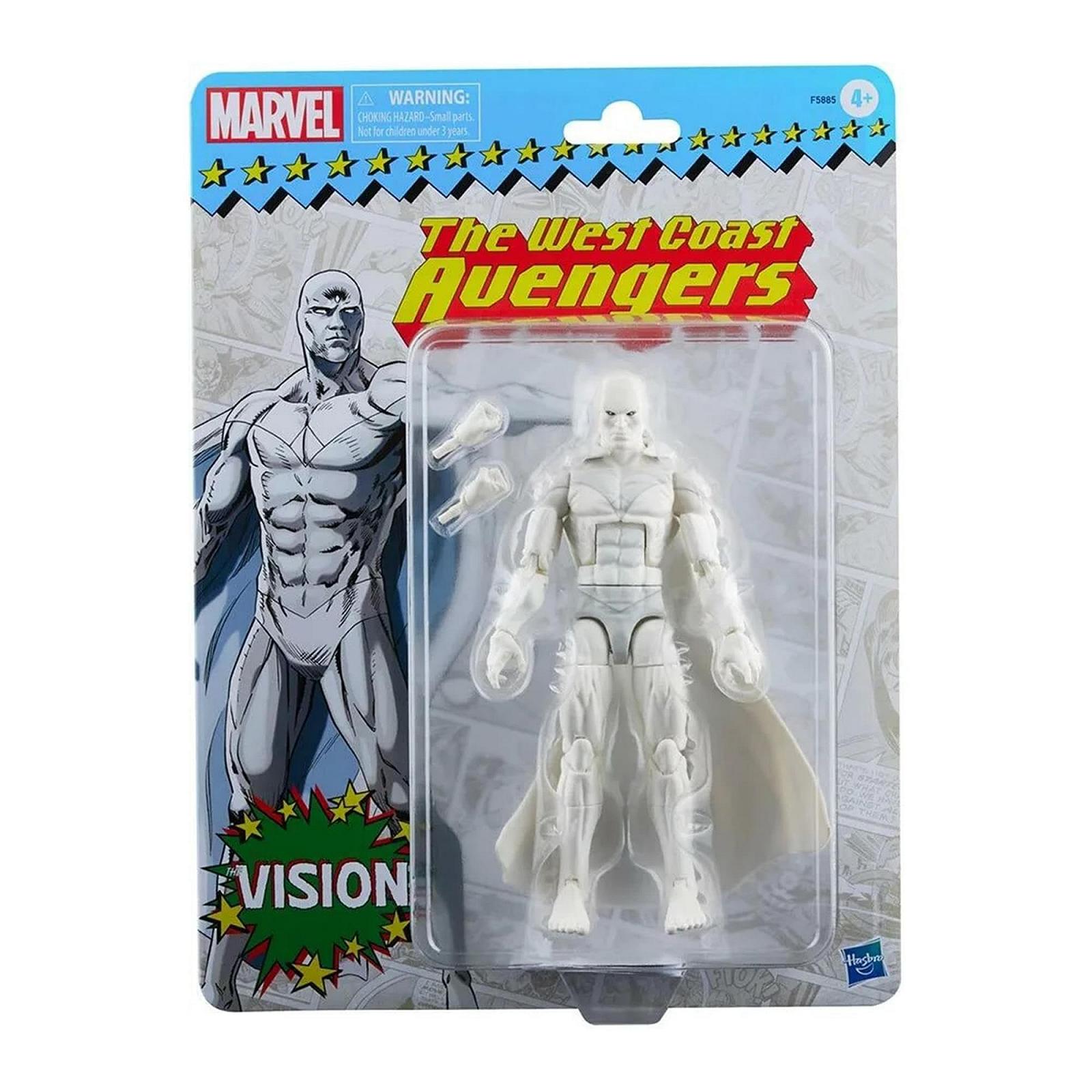 Фігурка Marvel Hasbro Marvel Legends Series Vision 15 см, ретро-упаковка, 2 аксесуари, різнокольорова, фото №6