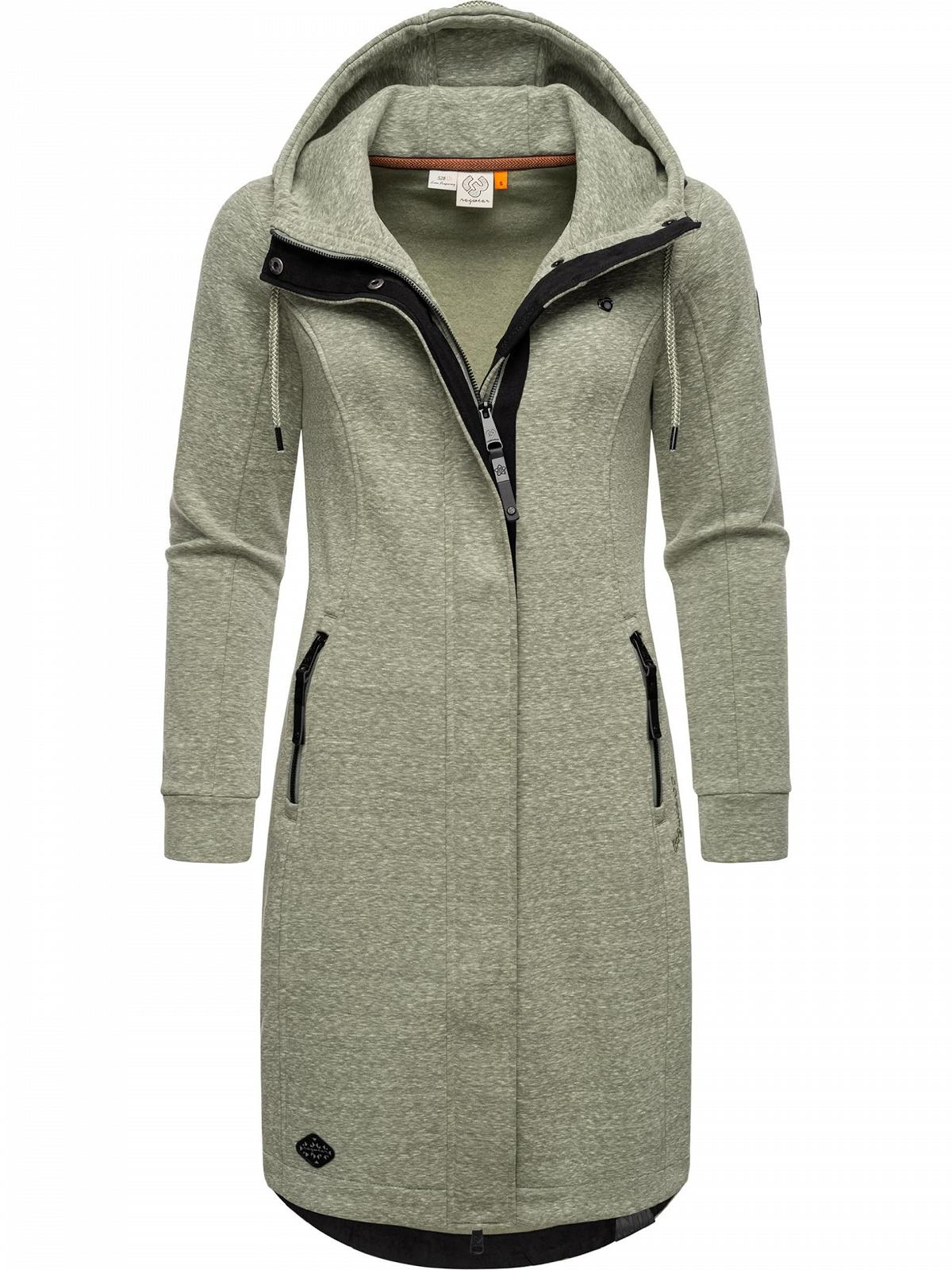 Легке жіноче перехідне пальто Ragwear Letti Довге, вітрозахисне, з капюшоном, фото №4