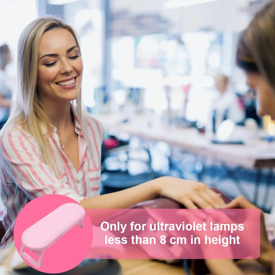 Підставка для рук для манікюру пластикова з тримачем, що складається, фото №6