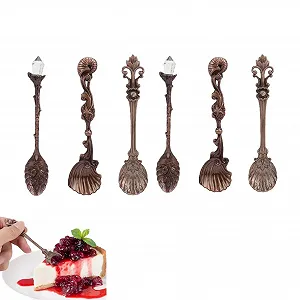 Ложка Кавова Вінтажний Набір 6 шт. Метал - Фото 1