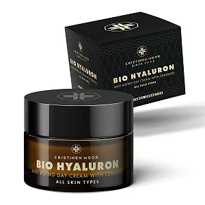 Денний крем Cristinen Moor Organic Hyaluronic Cream з низькомолекулярною гіалуроновою кислотою та церамідами, 100% органічний - Фото 1