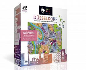 Пазл PuzzleMap City Map XXL Düsseldorf 500 деталей 68 x 48 см з буклетом та картою - Фото 1