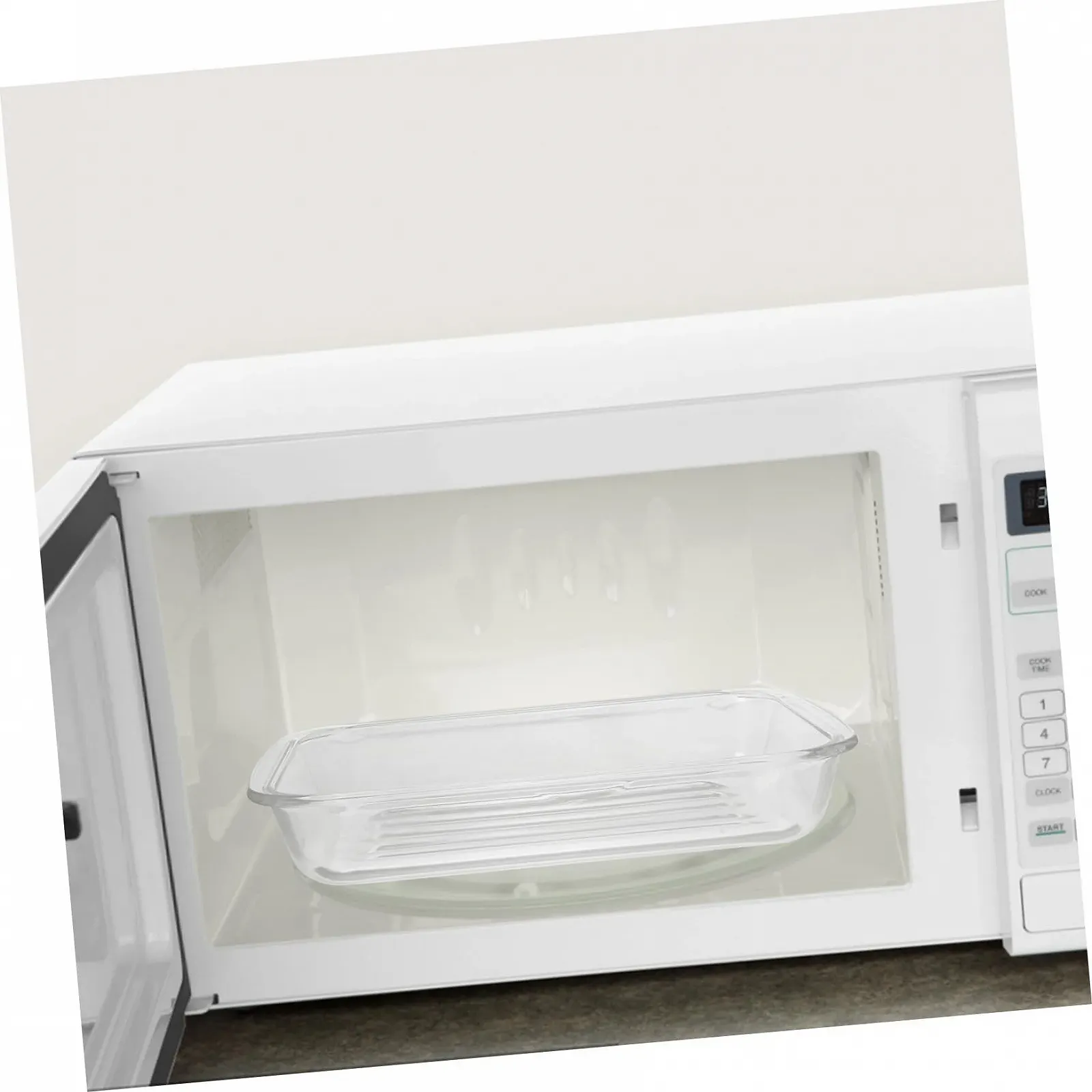 Форма для запікання скляна жаростійка прозора для духовки та мікрохвильової печі, фото №3