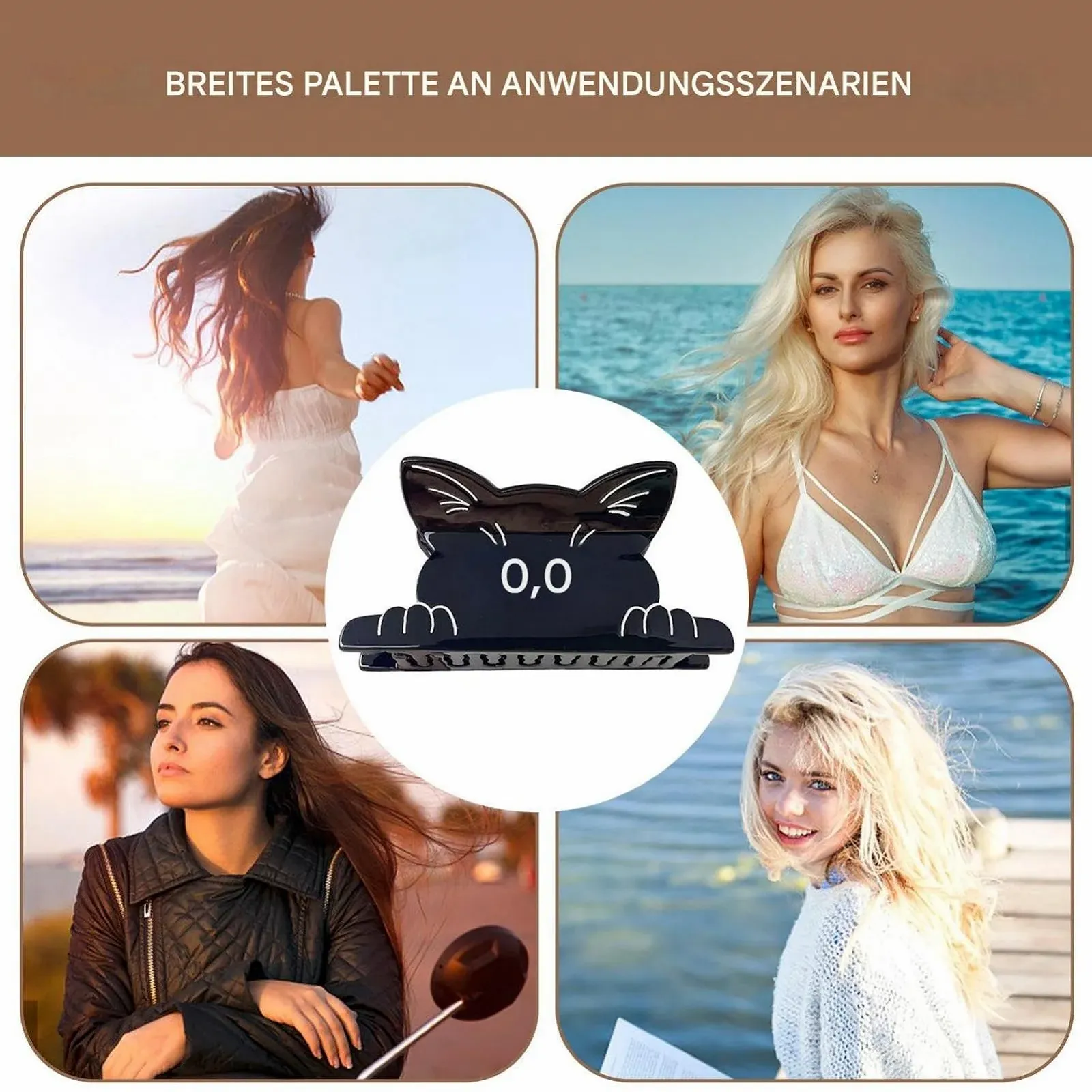 Заколка для волос Kätzchen Klauenclip, в форме животных, милая кошачья форма, фото №4 Заколка для волос Kätzchen Klauenclip, в форме животных, милая кошачья форма, фото №4