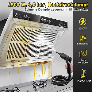 Ручний пароочисник 1600 ml 3.0 bar Портативний synthetic.ua - Фото 1