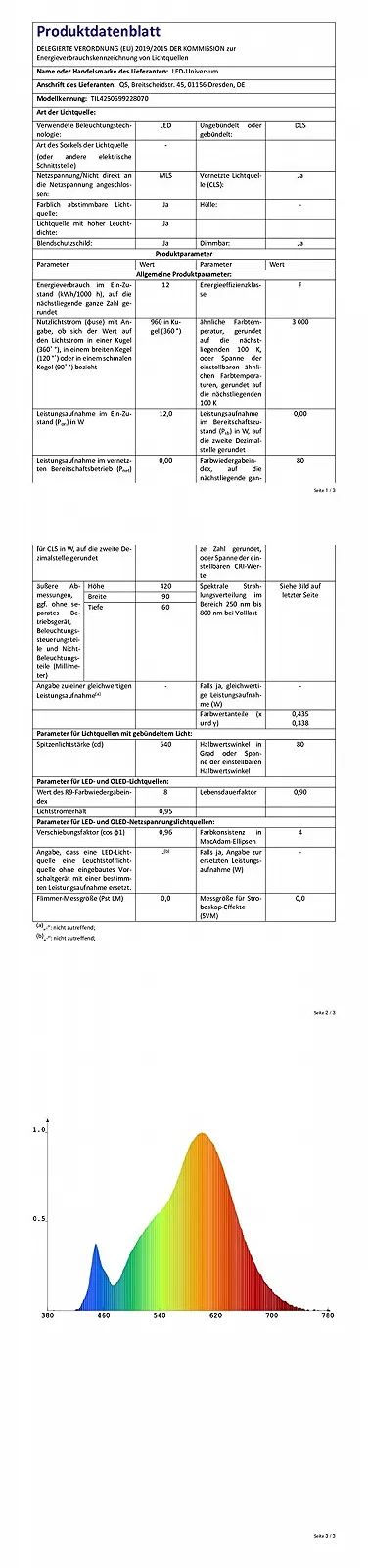 Настільна лампа LED Universum Urbane Damon LED 3000 K Тепла біла, фото №7