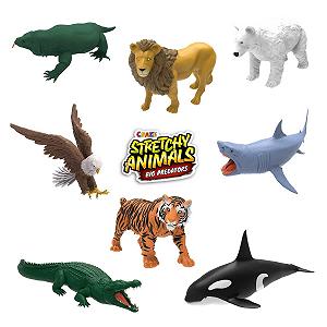 Фигурки животных CRAZE Stretchy Animals Big Predators, 12 шт. (в фольгированном пакете) synthetic.ua - Фото 1