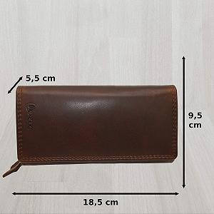 Кошелек кожаный Flevado Italy Pedro Design Женский Oiled Full Leather, коричневый, Modern synthetic.ua - Фото 1