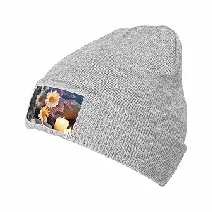 Купить Шапка-бини с камнями и ромашками Daisies для женщин, зимняя теплая вязаная - Фото 1 Шапка-бини с камнями и ромашками Daisies для женщин, зимняя теплая вязаная - Фото 1