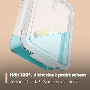 Контейнери для зберігання продуктів C-FHD 4024 G Набір з 2 шт. Скляні з паровим клапаном synthetic.ua - Фото 1