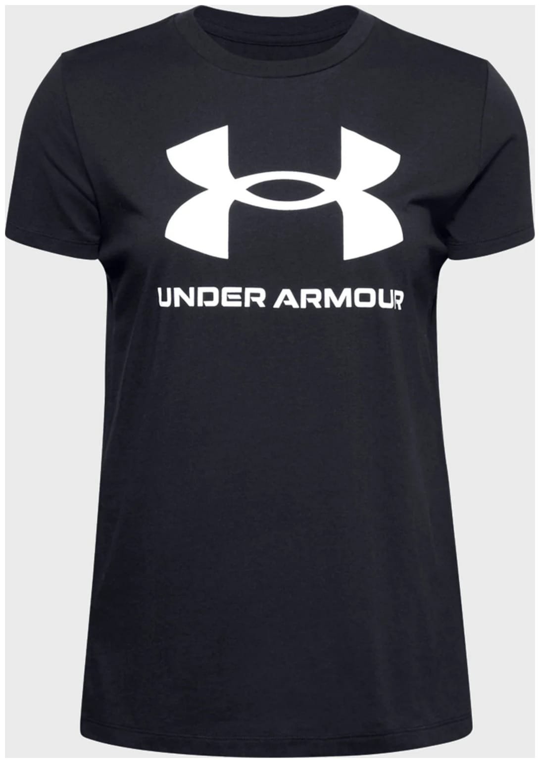 Футболка UA W SPORTSTYLE LOGO SS чорний, фото №5