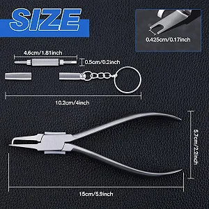 Плоскогубцы LEONTOOL для очков, плоскогубцы для снятия носовых упоров, 15 см Пинцет для снятия носовых упоров с пружиной, инструменты для регулировки, оптические плоскогубцы, набор для ремонта очков с мини-отверткой цена на synthetic.ua - Фото 1 Плоскогубцы LEONTOOL для очков, плоскогубцы для снятия носовых упоров, 15 см Пинцет для снятия носовых упоров с пружиной, инструменты для регулировки, оптические плоскогубцы, набор для ремонта очков с мини-отверткой synthetic.ua - Фото 1