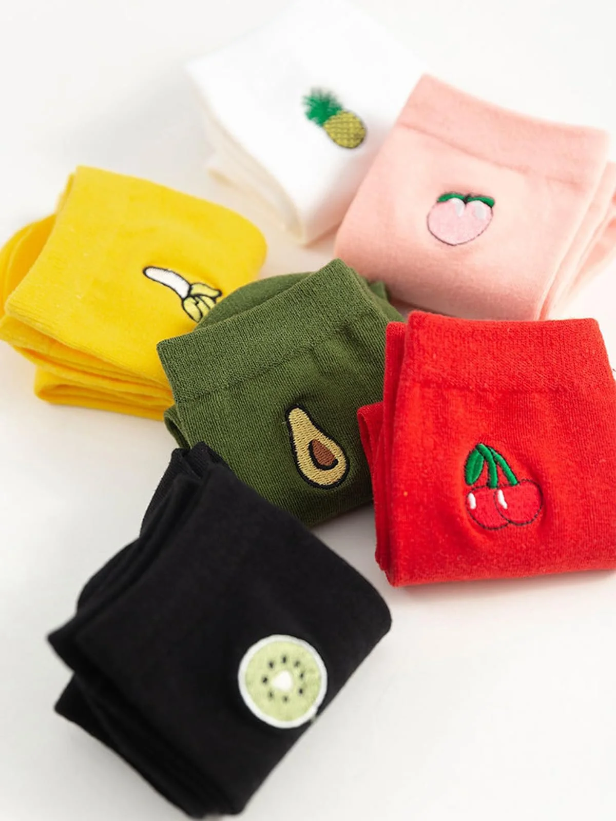 Жіночі шкарпетки Multicolor One Size 6 Pack Crew Tube Socks Бавовна, фото №2 Жіночі шкарпетки Multicolor One Size 6 Pack Crew Tube Socks Бавовна, фото №2