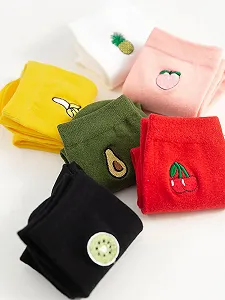 Жіночі шкарпетки Multicolor One Size 6 Pack Crew Tube Socks Бавовна synthetic.ua - Фото 1