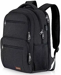 Рюкзак для ноутбука TSA 17.3" 25-40L водонепроницаемый с USB портом Grey - Фото 1