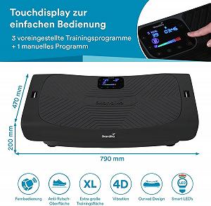 Вибрационная платформа Skandika V3000 Bluetooth Черный synthetic.ua - Фото 1