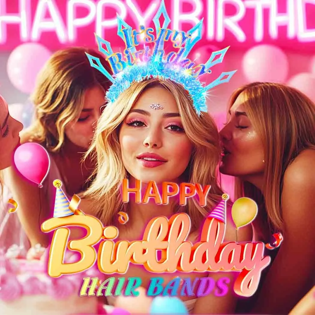 Обруч для волос Light on Happy Birthday, фото №6 Обруч для волос Light on Happy Birthday, фото №6