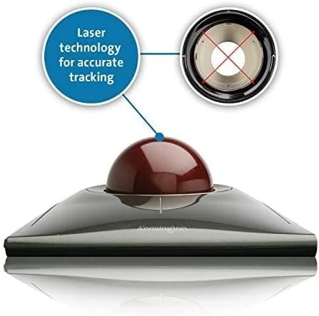 Провідна мишка Kensington SlimBlade Trackball / 1600 DPI / 4 кнопки / Сіра, фото №3 Провідна мишка Kensington SlimBlade Trackball / 1600 DPI / 4 кнопки / Сіра, фото №3