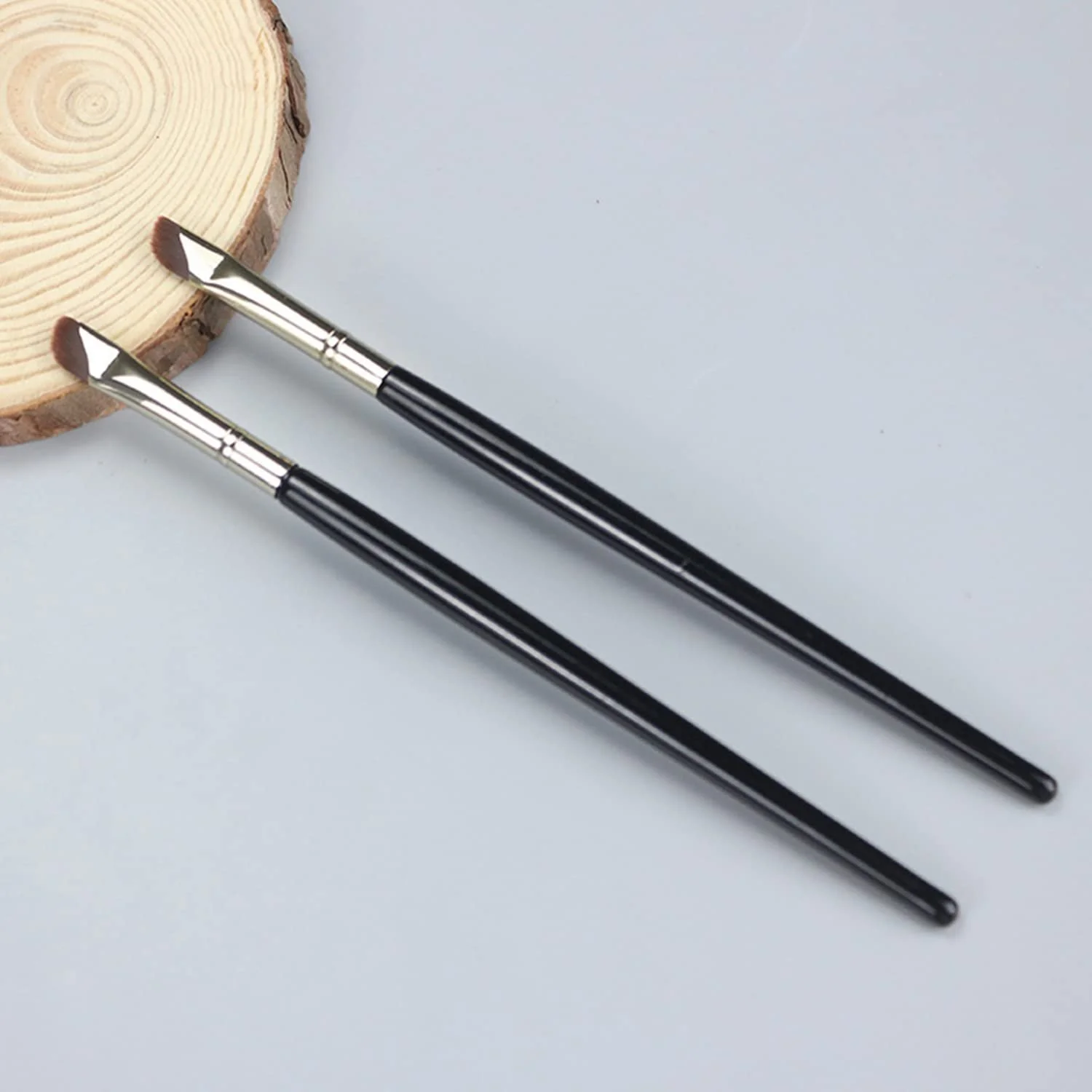 Пензлі Ksvsonrvi Sickle Eyeliner Ultra Thin Slanted Flat Angle, фото №2