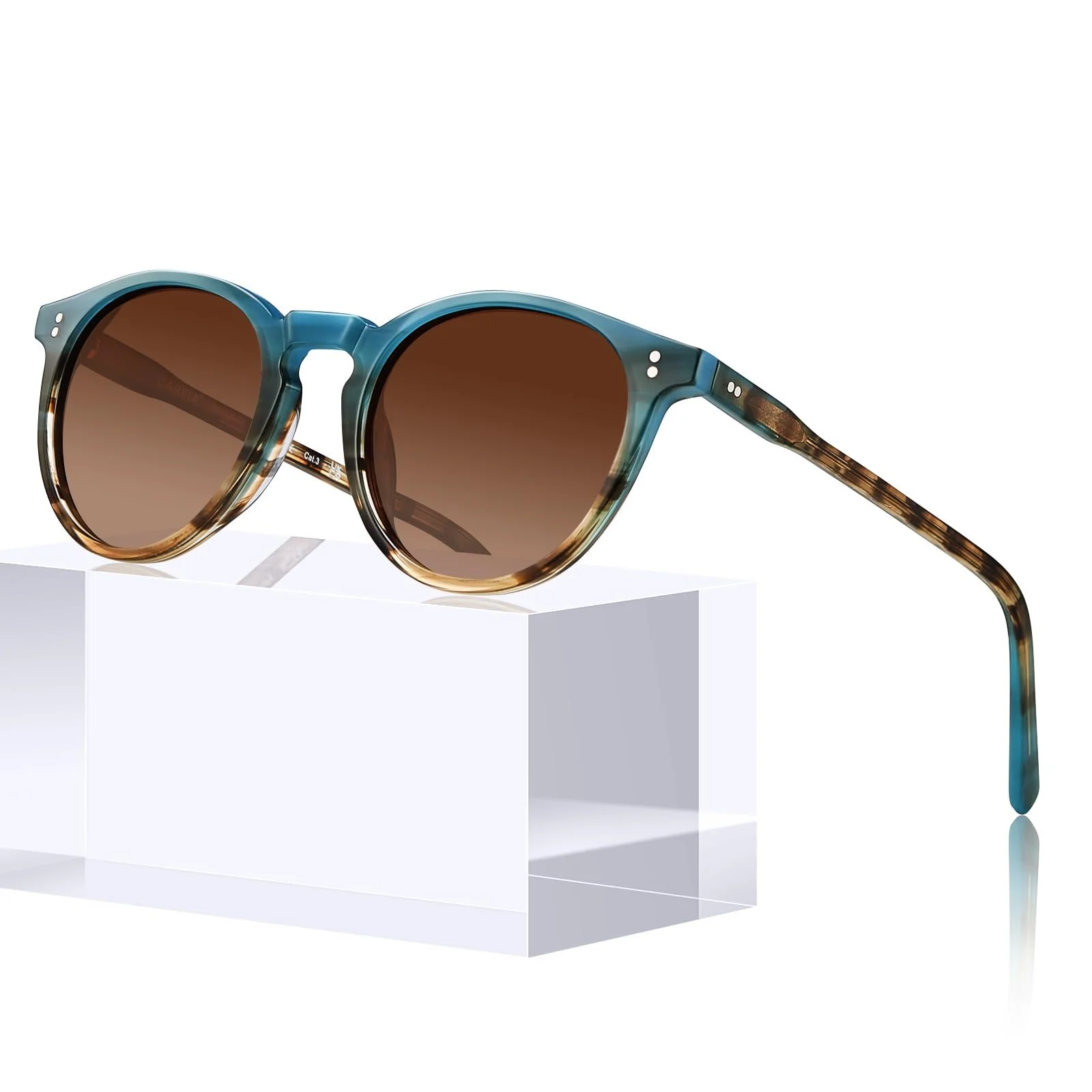 Поляризовані сонцезахисні окуляри Жіночі Ретро Круглий дизайн CARFIA CA2302, фото №1 Поляризовані сонцезахисні окуляри Жіночі Ретро Круглий дизайн CARFIA CA2302, фото №1