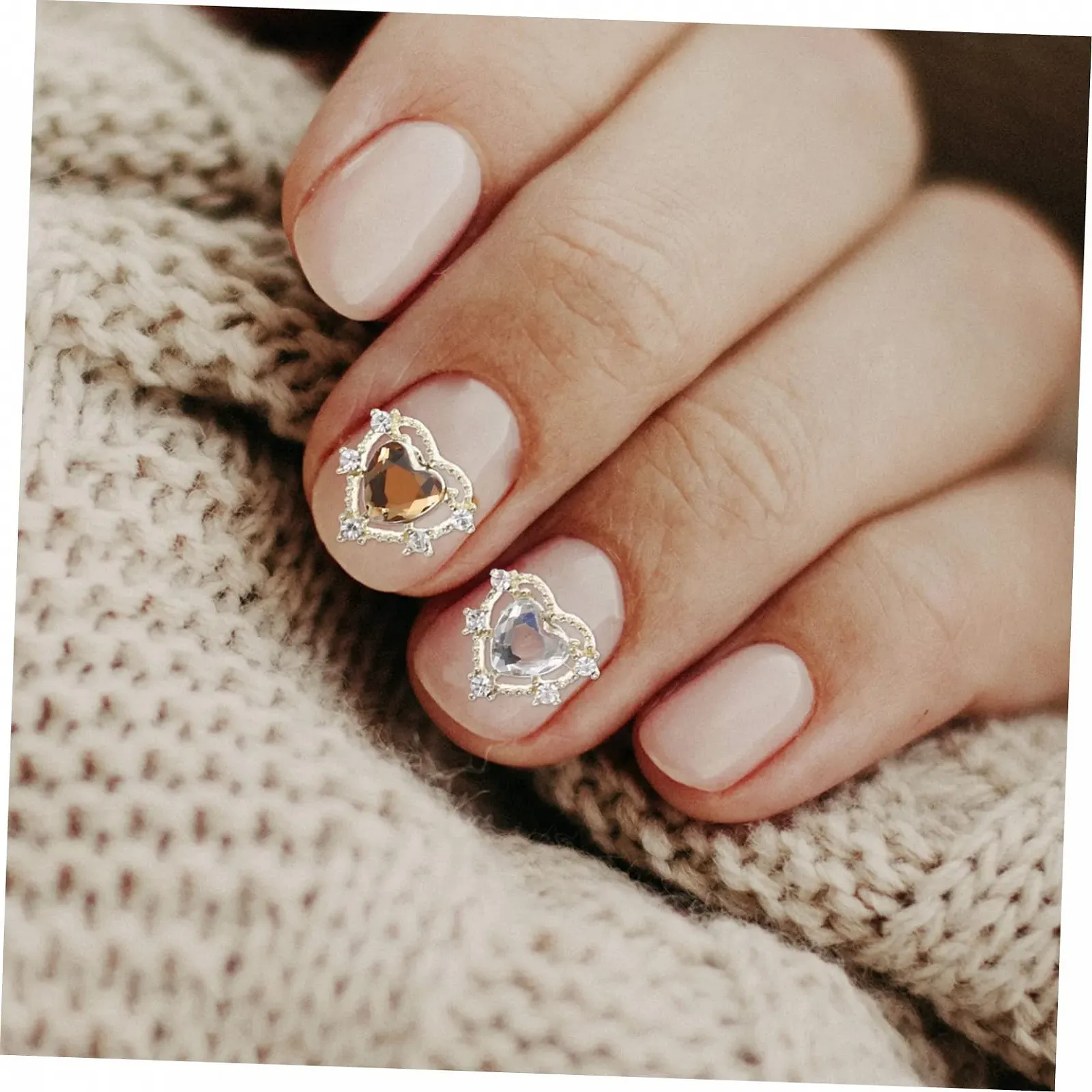 Стразы для ногтей Healvian, набор 40 шт., разноцветные, фото №8