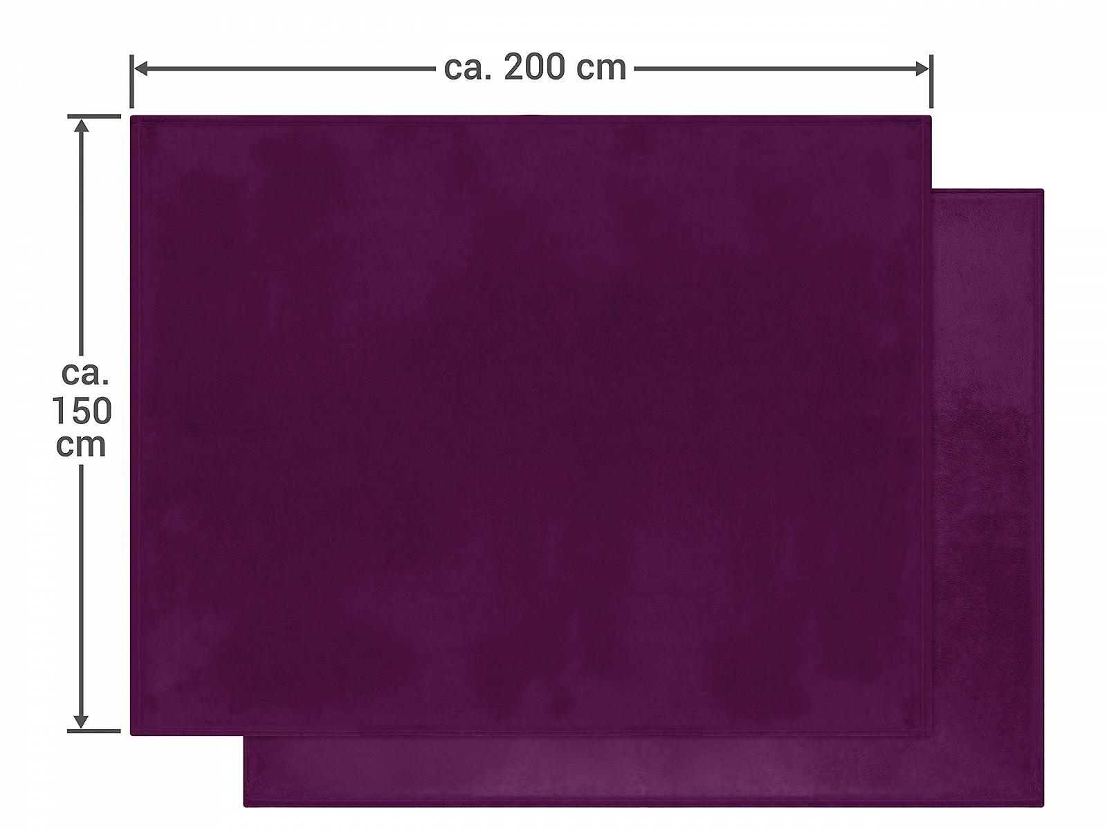 Покривало npluseins Фліс Кораловий Надзвичайно М'яка та Пухнаста 1523.2204 Приблизно 150 x 200 см Ягідна, фото №6 Покривало npluseins Фліс Кораловий Надзвичайно М'яка та Пухнаста 1523.2204 Приблизно 150 x 200 см Ягідна, фото №6