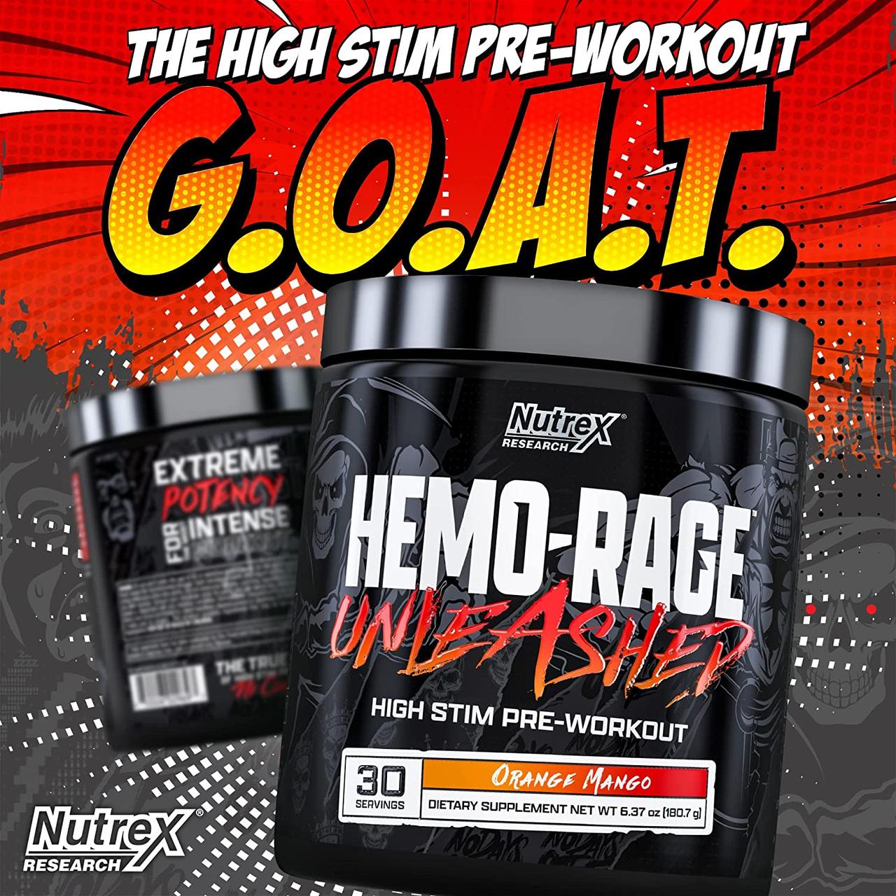 Предтренировочный комплекс Nutrex Hemo Rage Black Ultra Concentrate 220g Orange-Mango, фото №3