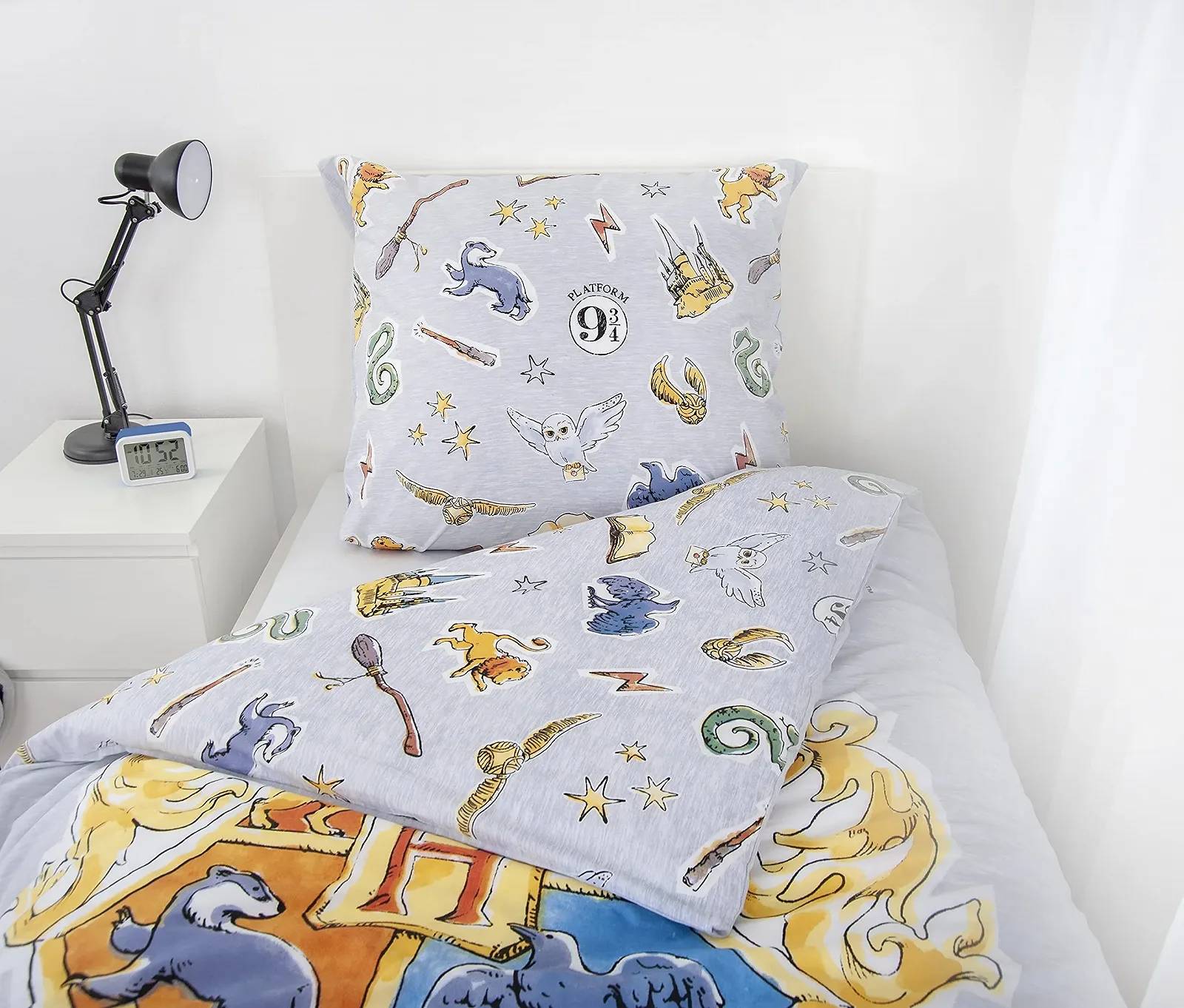 Комплект детского постельного белья Herding Harry Potter 135 x 200 см 100% хлопок/Renforcé Grey, фото №4