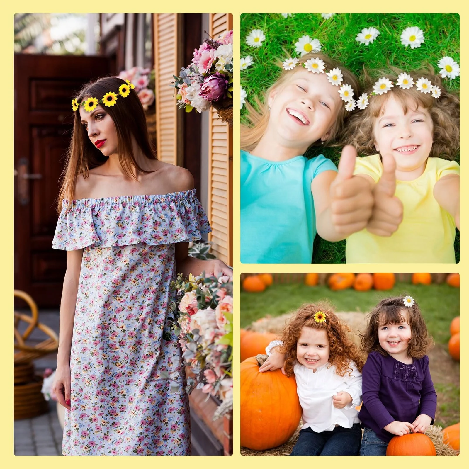 Набор: венок из подсолнухов, фото №7