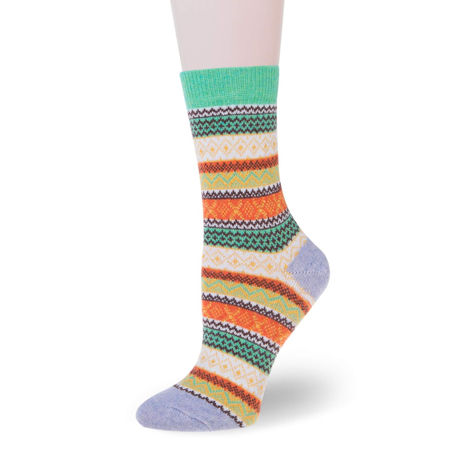 Носки Justay Merino Wool, 5 пар, зимние, для хайкинга, теплые, толстые, дышащие, функциональные, для всех видов деятельности, размер 36-42, фото №3