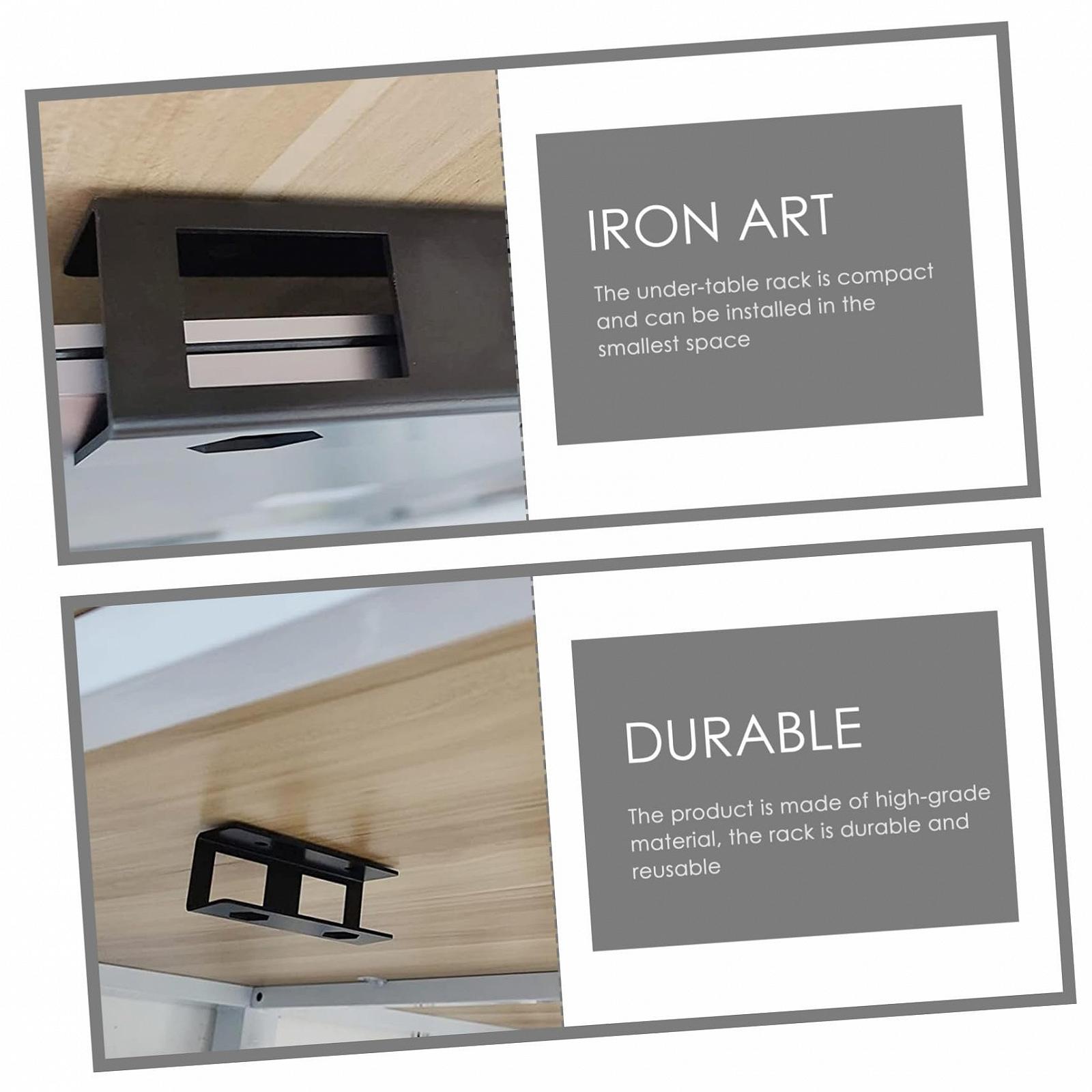 Держатель для ноутбука под стол Черный, фото №6 Держатель для ноутбука под стол Черный, фото №6