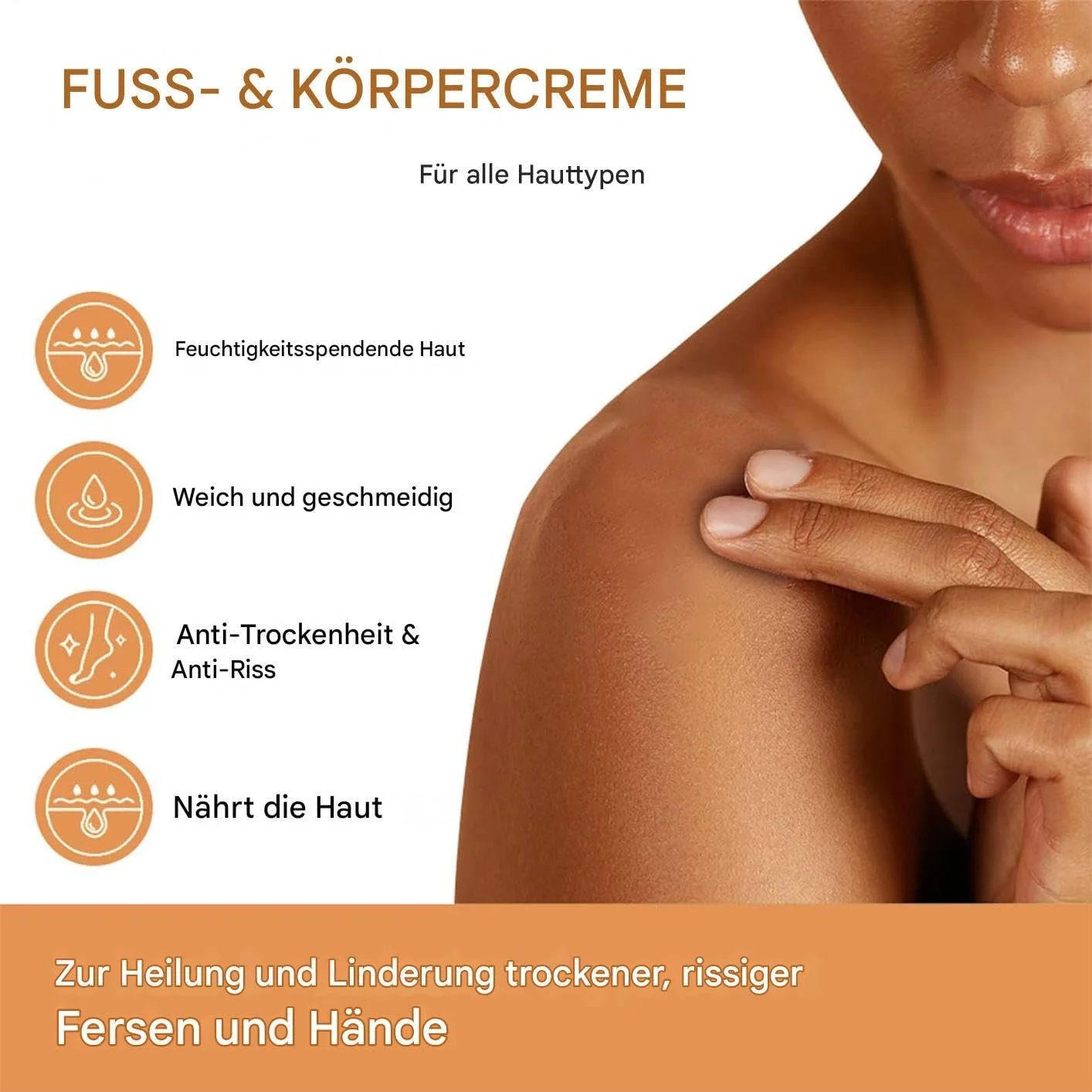 Восстанавливающий крем для ног увлажняющий для потрескавшихся стоп, пяток, рук и локтей, фото №8 Восстанавливающий крем для ног увлажняющий для потрескавшихся стоп, пяток, рук и локтей, фото №8