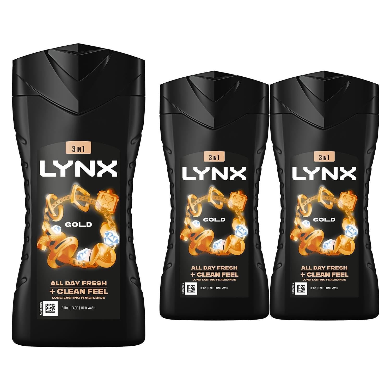Гель для душу Lynx Golden Oud Wood and Vanilla освіжаючий 3 шт 12 годин свіжості, фото №1 Гель для душу Lynx Golden Oud Wood and Vanilla освіжаючий 3 шт 12 годин свіжості, фото №1