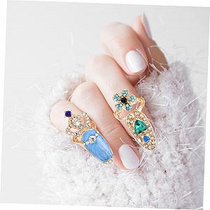 Набір страз для нігтів WOONEKY. Модні прикраси synthetic.ua - Фото 1