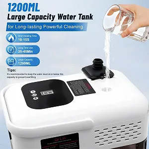 Пароочисник Sararoom 2500 W 3 Bar 1.2 L 9 рівнів регулювання synthetic.ua - Фото 1