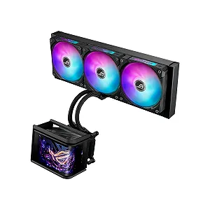 Рідинний кулер для процесора ASUS ROG RYUO IV SLC 360 ARGB 120 Вт 6,67-дюймовий вигнутий AMOLED-дисплей для 3D-відео, попередньо встановлені ARGB-вентилятори потужний насос - Фото 1