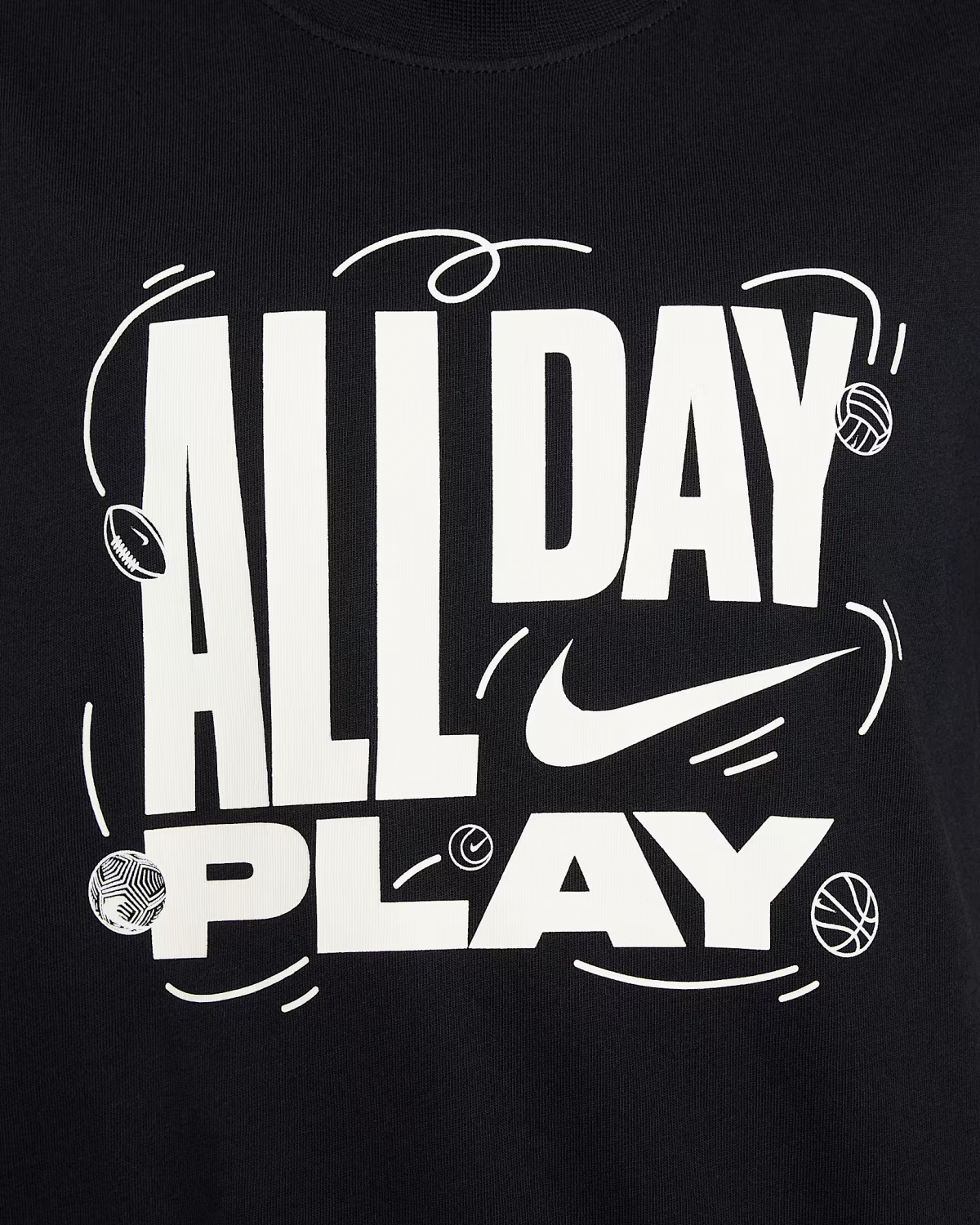 Футболка Nike NSW TEE MULTI SPORT HM5849-010 Черный S, фото №4