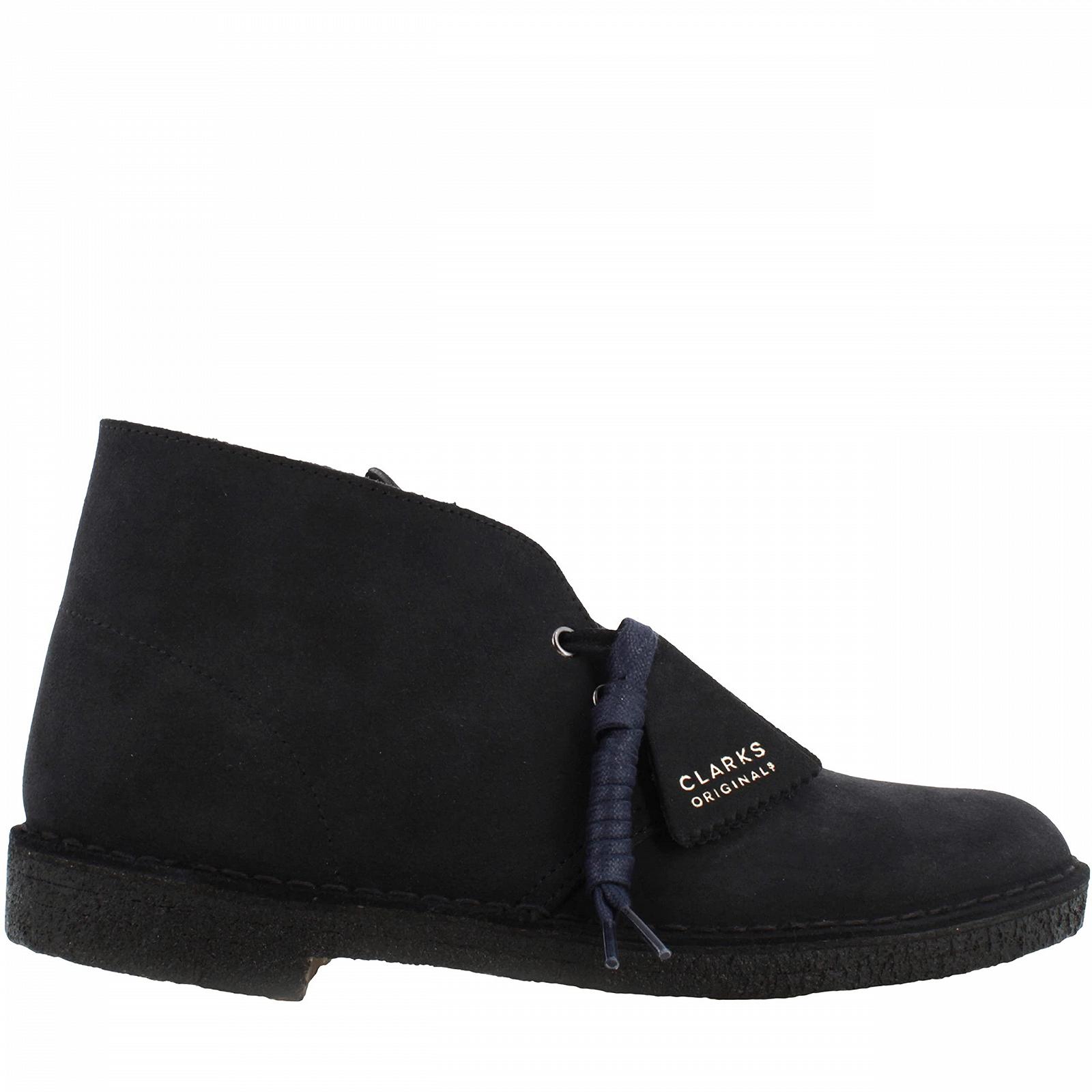 Черевики Desert Clarks ORIGINALS замша, шкіра, чорний, фото №2