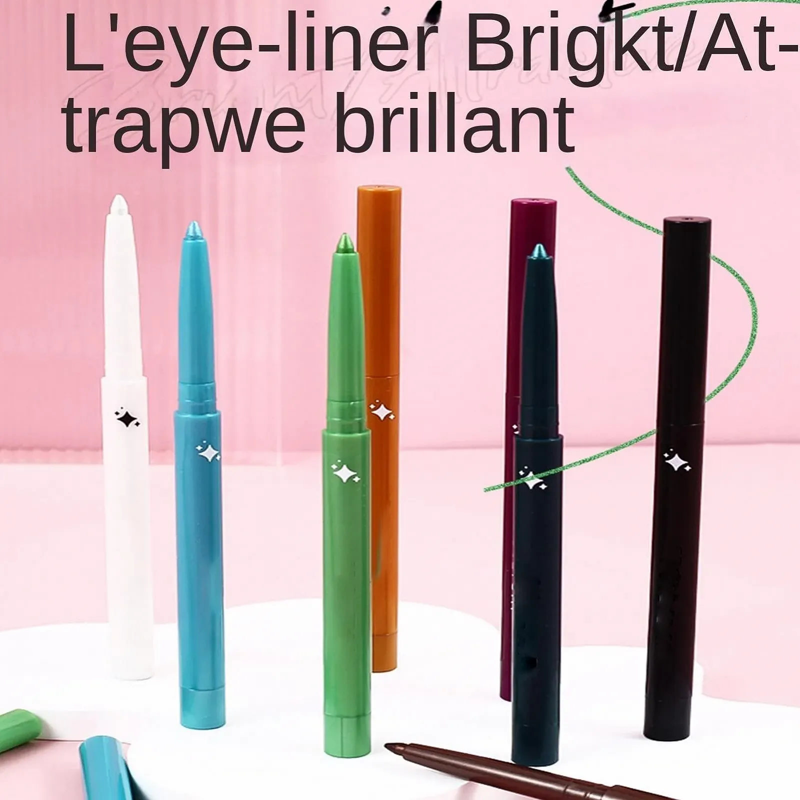 Подводка для глаз с блестками, водостойкая, фото №6